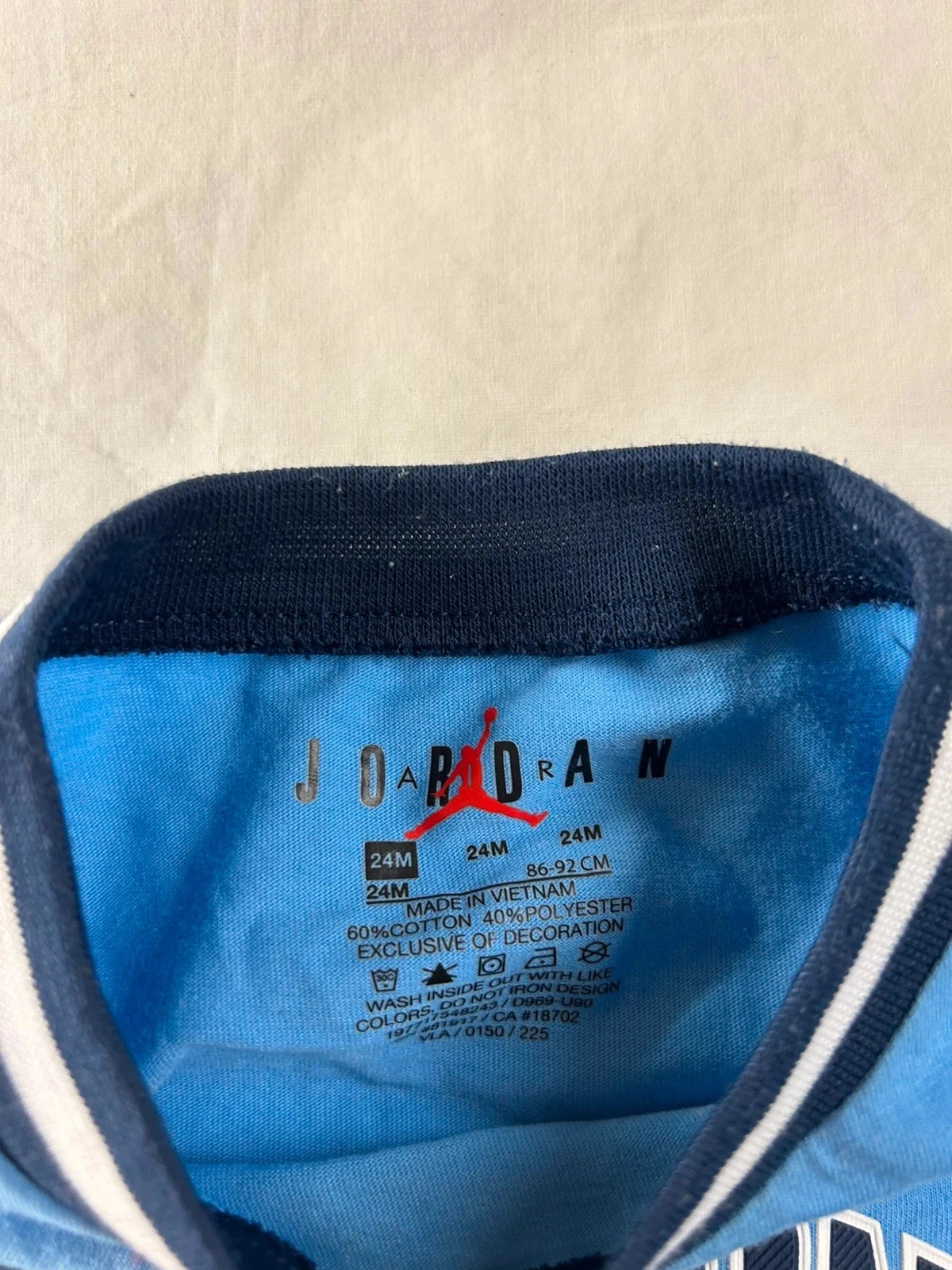 Camiseta azul claro para niños Jordan 24 meses – photo 5